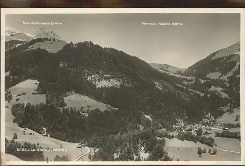 Le Sepey Panorama Tour de Farmelon Pierre du Moelle Kat. Le Sepey