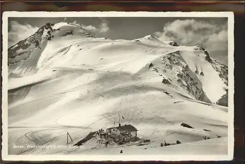 Arosa GR Weisshornsattel Huette Graubuenden Kat. Arosa