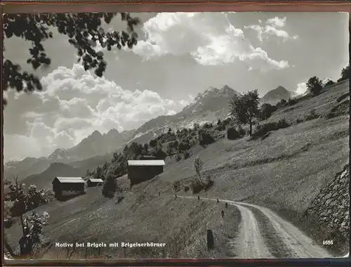 Brigels Panorama Brigelserhoerner Graubuenden Feldpost Kat. Brigels