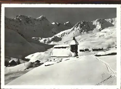 Arosa GR Bergkirchli Graubuenden Kat. Arosa