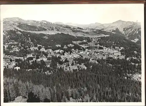 Arosa GR Panorama Blick vom Schafruecken Graubuenden Kat. Arosa