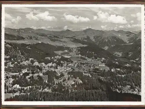 Arosa GR Panorama Obersee Graubuenden Kat. Arosa