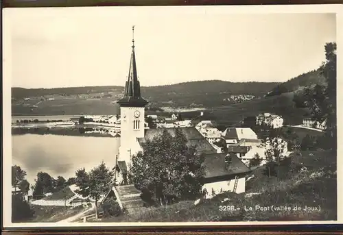 Le Pont VD Vallee de Joux Lac Leman eglise Kat. Le Pont