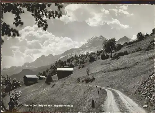 Brigels Motive bei Brigels mit Brigelserhoerner Graubuenden Feldpost Kat. Brigels