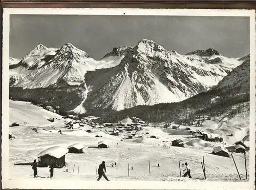 Arosa GR Skipiste Inner Arosa Graubuenden Kat. Arosa