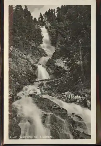 Silvaplana GR Wasserfall Graubuenden Kat. Silvaplana