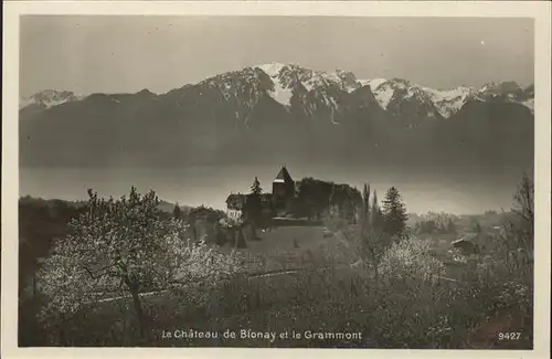 Blonay Chateau et le Grammont Kat. Blonay