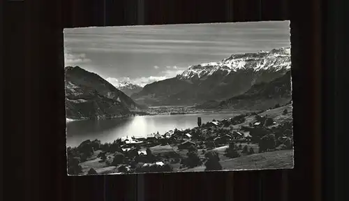 Krattigen Panorama Thunersee Berner Oberland Kat. Krattigen