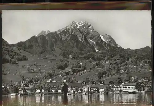 Hergiswil NW Teilansicht mit Pilatus See / Hergiswil NW /Bz. Nidwalden