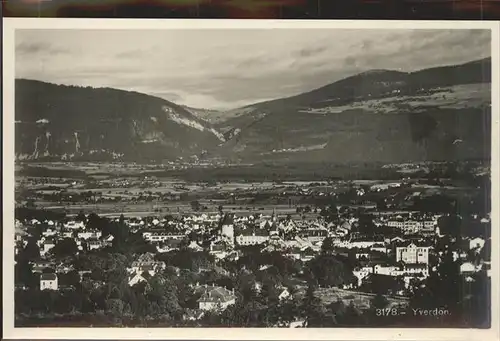 Yverdon les Bains Panorama Kat. Yverdon les Bains