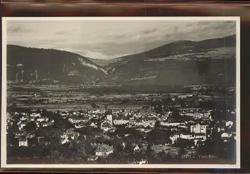 Yverdon les Bains Panorama Kat. Yverdon les Bains