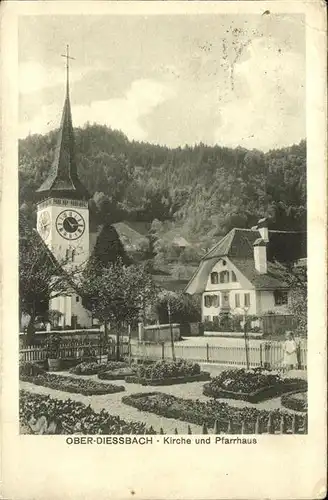 Oberdiessbach Kirche und Pfarrhaus Kat. Oberdiessbach