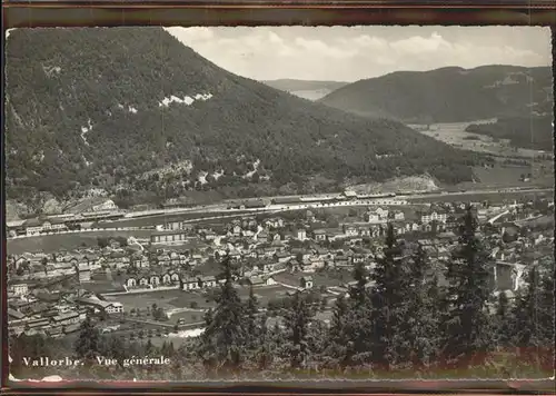 Vallorbe Panorama Waadtlaender Jura Kat. Vallorbe