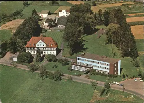 Bad Selters Fliegeraufnahme Sanatorium Benediktusquelle Kat. Ortenberg