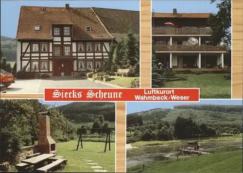 Wahmbeck Weserbergland Siecks Scheune Ferienwohnung Kat. Bodenfelde