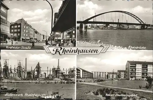 Rheinhausen Duisburg Krefelder Strasse Huettenwerk Rheinbruecke