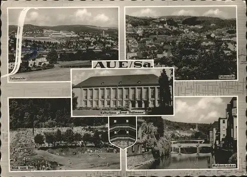 Aue Teilansichten Kurhaus Ernst Thalmann Muldenbruecken Kat. Aue