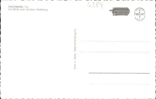 Seelenberg Ortsansicht mit Blick zum Feldberg Kat. Schmitten