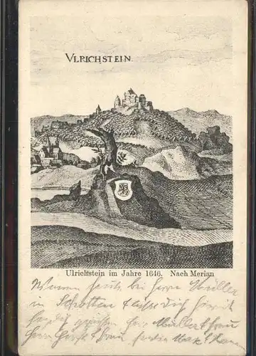 Ulrichstein Ulrichstein im Jahre 1646 Kuenstlerkarte Kat. Ulrichstein