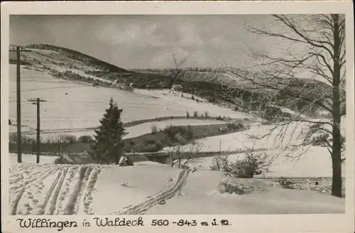 Waldeck Edersee Willingen in Waldeck Winterlandschaft / Waldeck /Waldeck-Frankenberg LKR