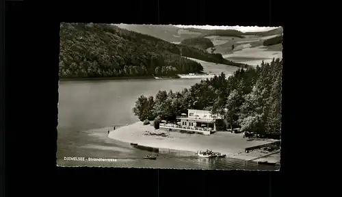 Diemelsee Strandterrasse am Diemelsee Kat. Diemelsee