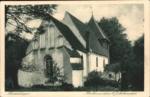 Meinerdingen Kirche aus dem 11 Jahrhundert Kat. Walsrode
