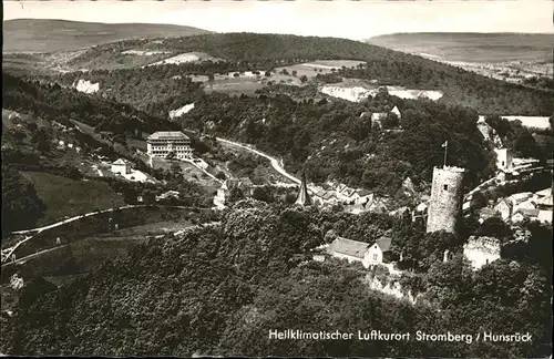 Stromberg Hunsrueck Ortsansicht mit Burg Kat. Stromberg