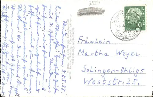 Weidenhausen Gladenbach Ortsansicht Weidenhausen im Salzboedetal Kat. Gladenbach
