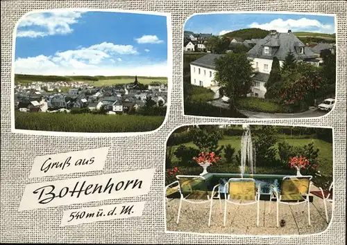 Bottenhorn Ortsansicht und Pension Staus Becker Kat. Bad Endbach