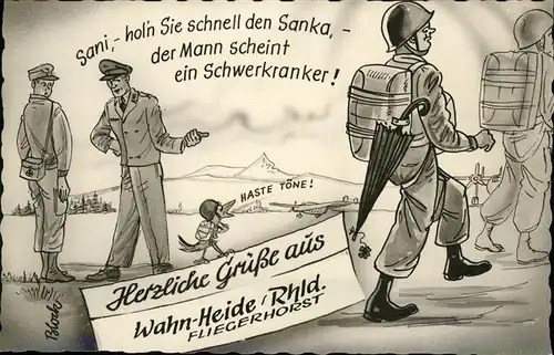 Wahnheide Fliegerhorst Soldaten Spruch / Koeln /Koeln Stadtkreis