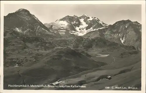 Hochkrumbach Mohnenfluh Braunarlnspitze Kalbelesee / Warth Vorarlberg /Bludenz-Bregenzer Wald