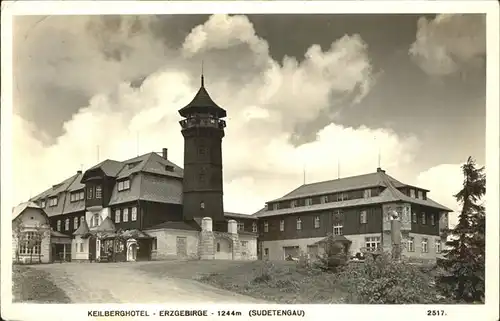 Schneeberg Erzgebirge Keilberghotel Sudetengau Kat. Schneeberg
