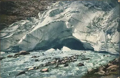 kk06937 Rhonegletscher Glacier du Rhone Rhonequelle Kategorie. Rhone Alte Ansichtskarten