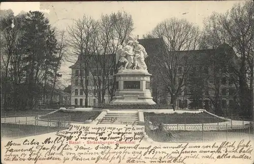 Basel BS Strassburger Denkmal Kat. Basel