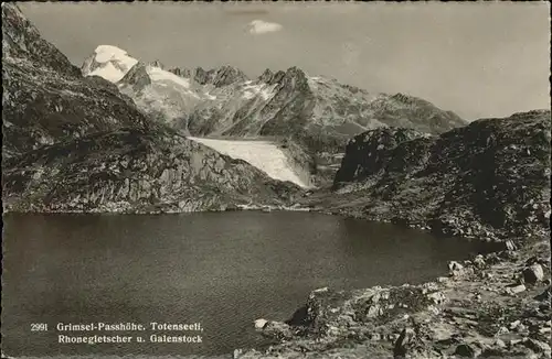 Grimsel Pass Passhoehe Totenseeli Rhonegletscher Galenstock / Grimsel /Rg. Innertkirchen