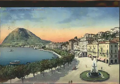 Lugano Quai Monte S. Salvatore Kat. Lugano