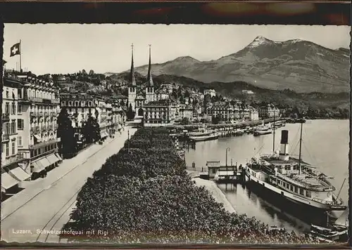 Luzern LU Schweizerhofquai Rigi Kat. Luzern