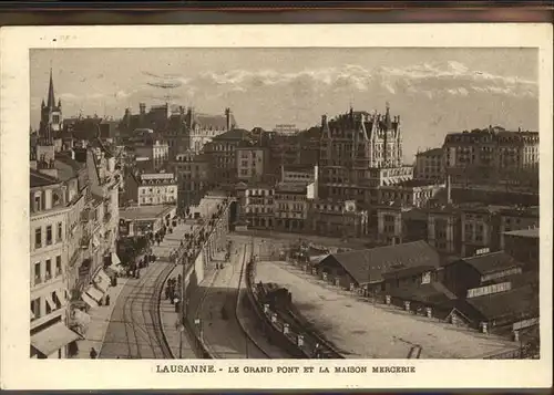 Lausanne VD Le Grand Pont Maison Mercerie / Lausanne /Bz. Lausanne City