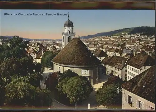 La Chaux de Fonds Temple National Kat. La Chaux de Fonds