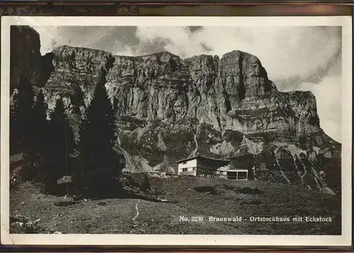 Braunwald GL Ortstockhaus mit Eckstock Kat. Braunwald