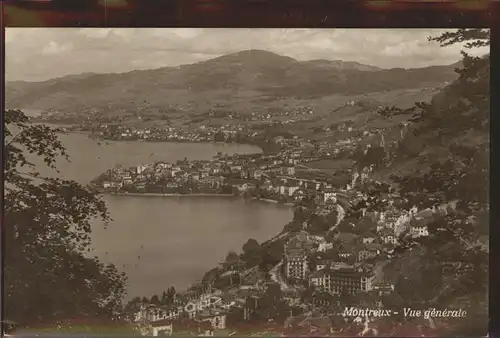 Montreux VD Vue general Lac Leman / Montreux /Bz. Vevey