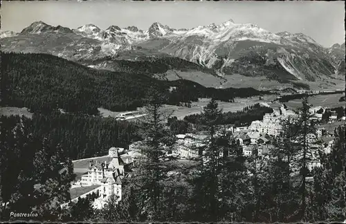 Pontresina Panoramakarte Kat. Pontresina