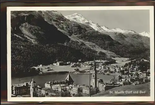 St Moritz GR St Moritz Dorf und Bad Kat. St Moritz