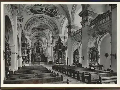 Disentis GR Klosterkirche Disentis Innenansicht Kat. Disentis