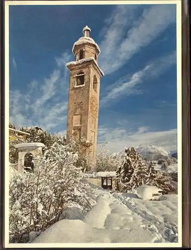 St Moritz GR Schiefer Turm Kat. St Moritz