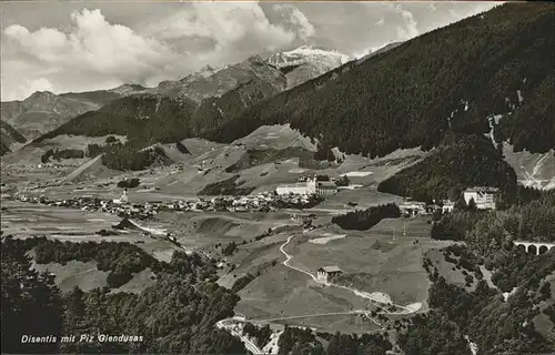 Disentis GR Panorama mit Piz Giendusas Kat. Disentis