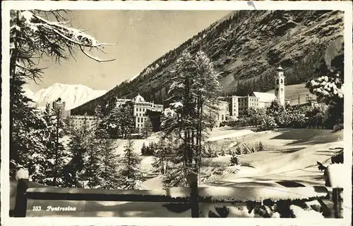 Pontresina Ortsansicht Kat. Pontresina