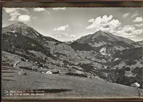 Les Mosses Le Sepey Cergnat le Pic Chaussy le Mt d Or et le Col des Mosses Kat. Les Mosses