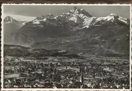 Bex VD Bex et Dents du Midi   Feldpost / Bex /Bz. Aigle