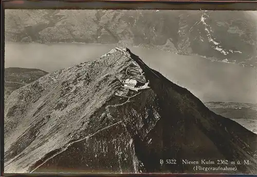 Niesen Kulm Fliegeraufnahme Kat. Niesen Kulm